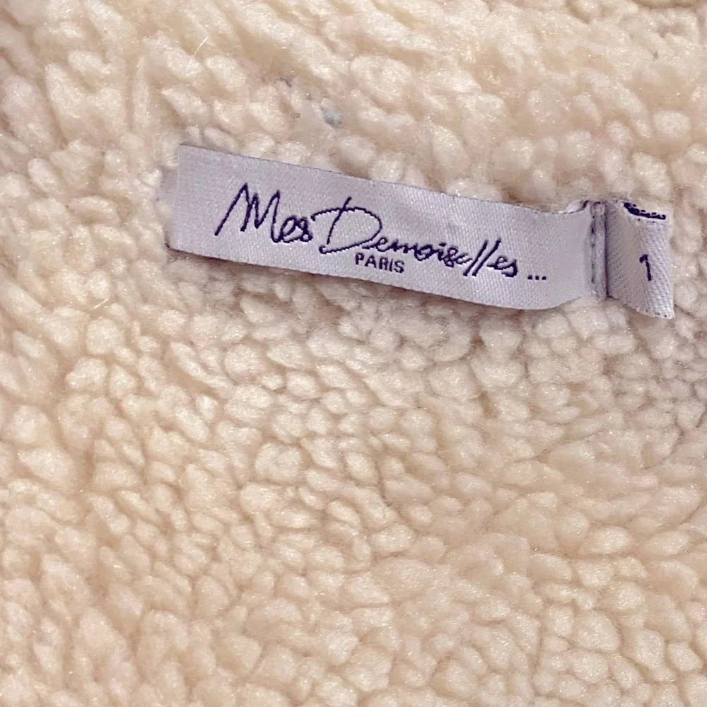 Mes Demoiselles Paris Prosper Faux Shearling coat ecru